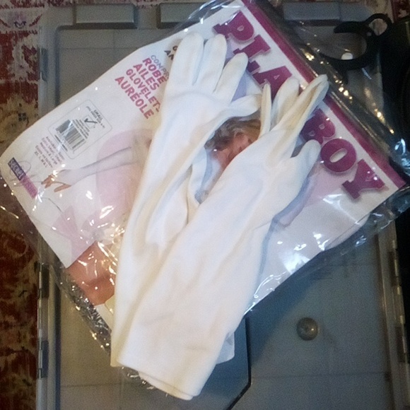 Playboy Angel or bunny with feather boa, real pipe, wings & tail EUC small to me - Picture 8 of 12